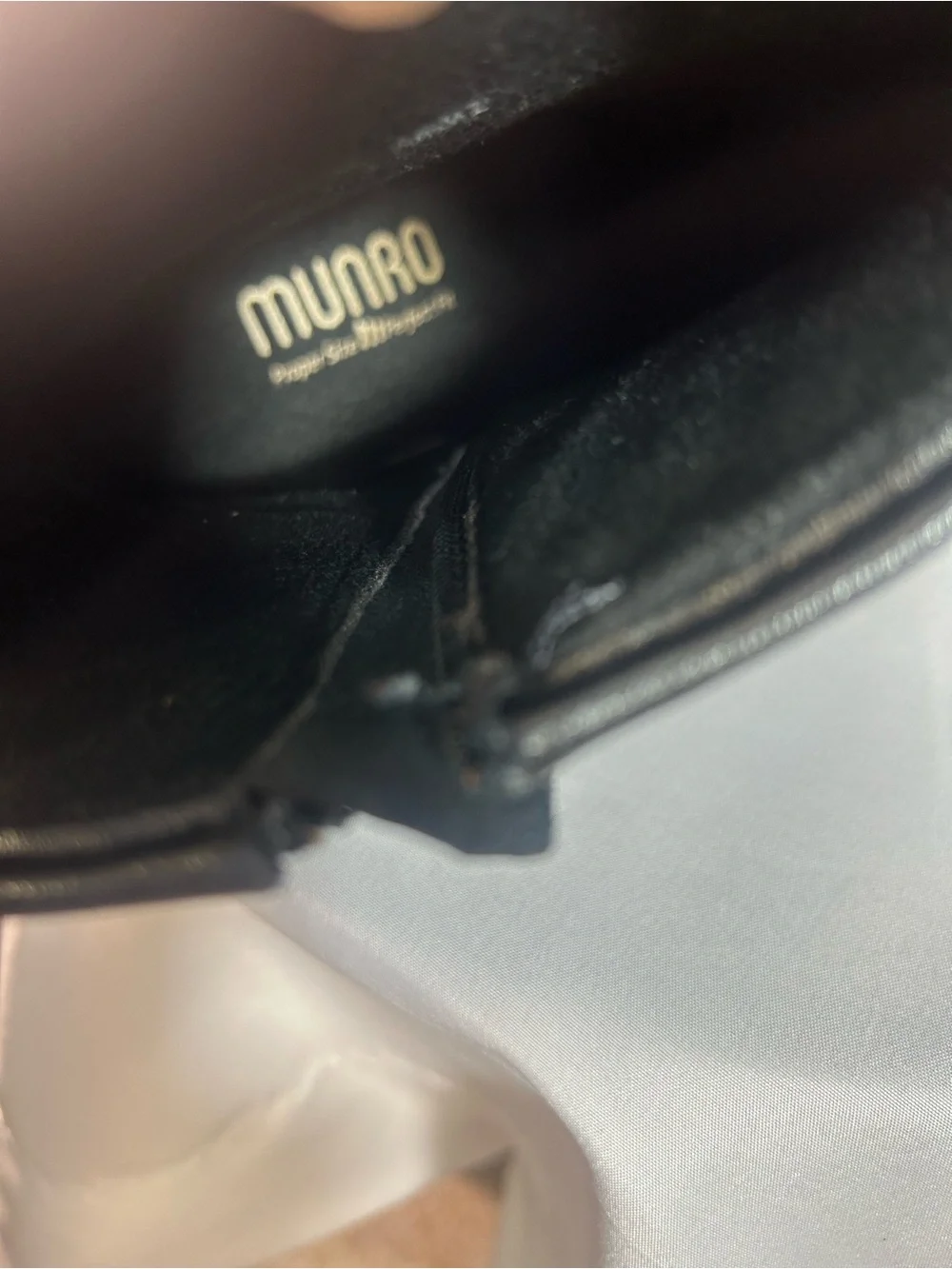 Munro Black Quilted Leather Ankle Boots with Hardware